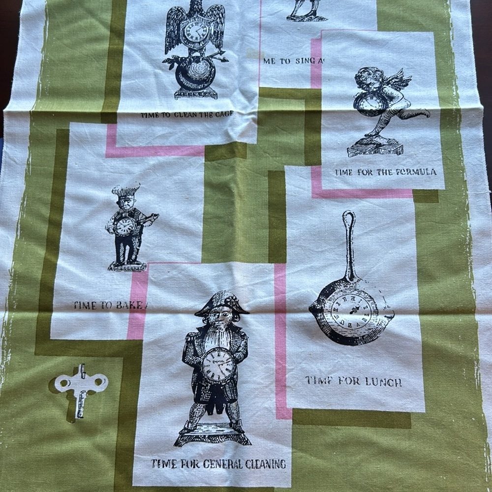 Field crest vintage kitchen fashion T Towel time to & time for made in USA nwot. - Picture 8 of 17